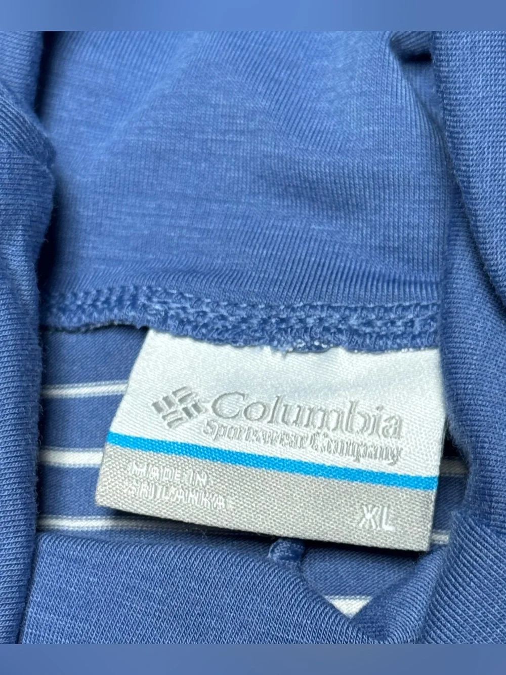 NEW Columbia Omni Shade Long Sleeve Striped Shirt Women’s XL Essential UPF NWT